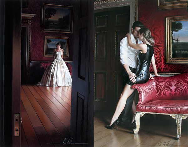 浪漫爱情绘画-Rob Hefferan