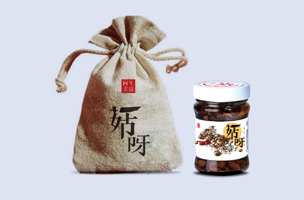 阿素生活-菇酱系列产品包装设计