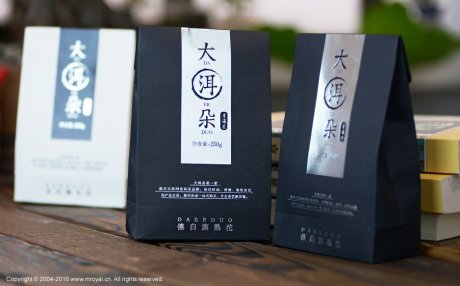 黑白普洱茶包装设计-美御