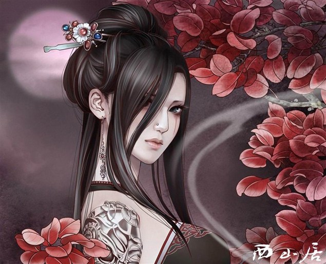 超美：中国美女插画师小白的作品集