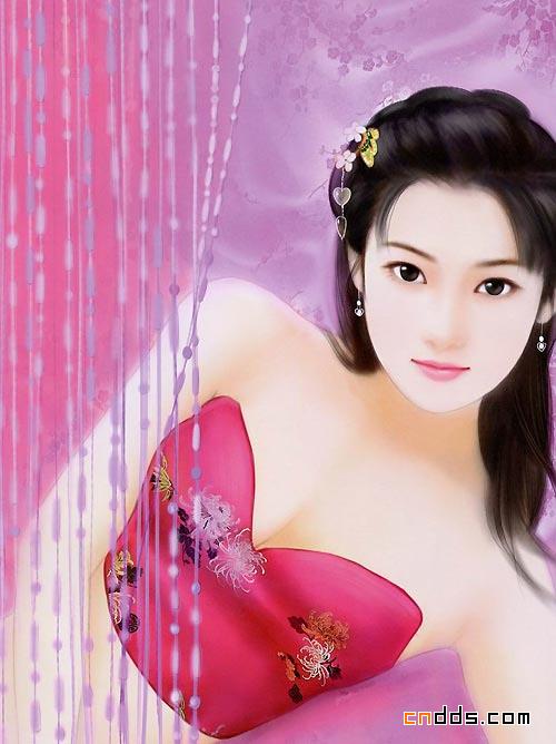 张雅涵手绘古典美女插画作品欣赏