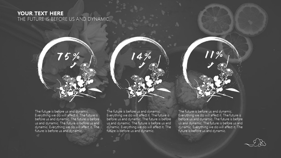 宅寂系列：时尚水墨中国风花中四君子系列之菊