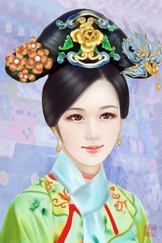 唯美的中国古典美女插画设计