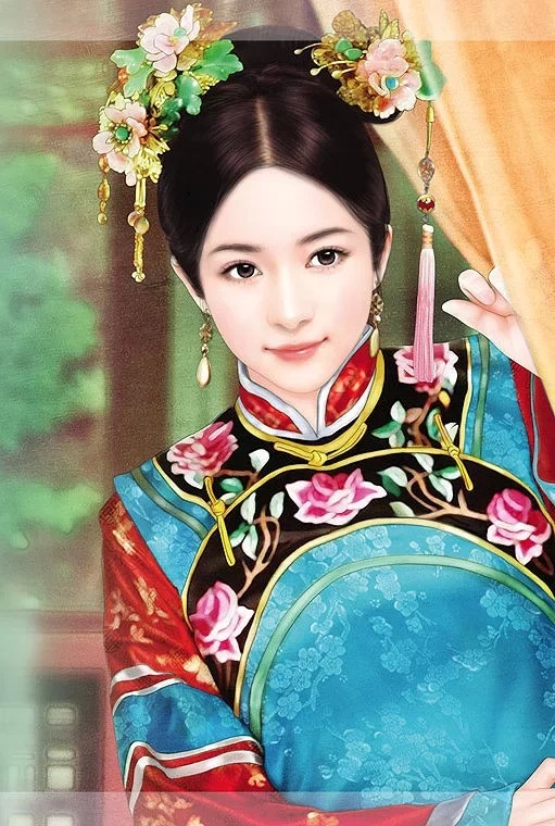 唯美的中国古典美女插画设计