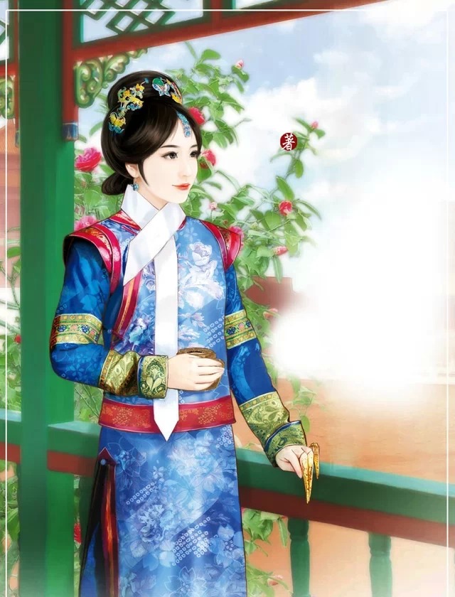 唯美的中国古典美女插画设计