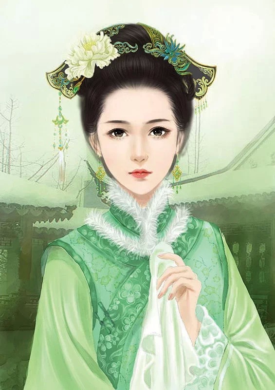 唯美的中国古典美女插画设计