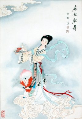 古风幽韵红袖添香--张庚伟工笔画人物 