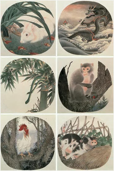 当代画家吴泰人物花鸟山水绘画艺术作品