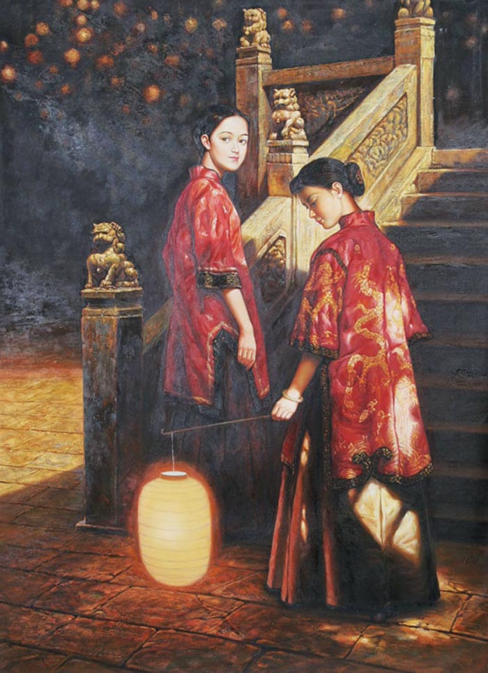 中国画家朱毅勇油画艺术作品