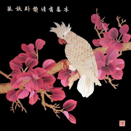 精美的芦杆麦秸工艺画艺术（三）