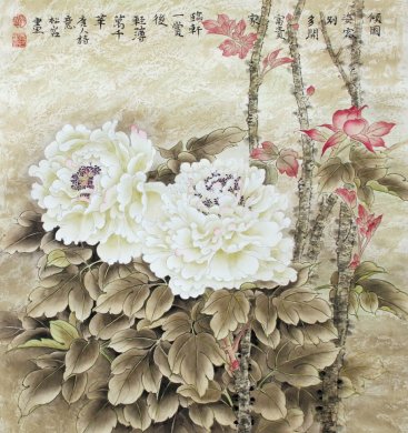 女画家赵松岩工笔花鸟画艺术作品（二） 