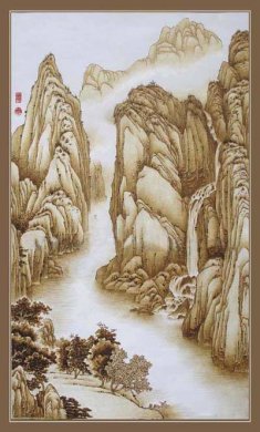 唯美的中国传统烙画艺术作品 