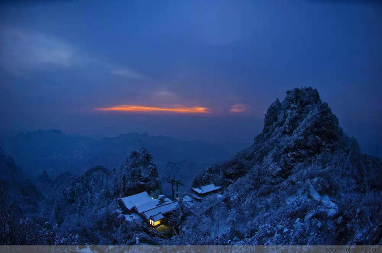 大雪封冻武当山美景摄影艺术