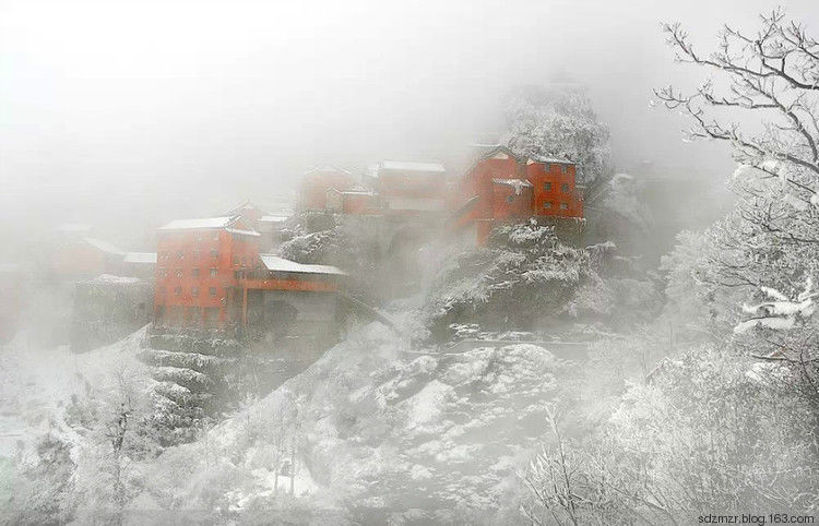 大雪封冻武当山美景摄影艺术