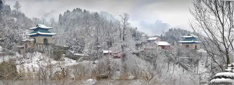 大雪封冻武当山美景摄影艺术