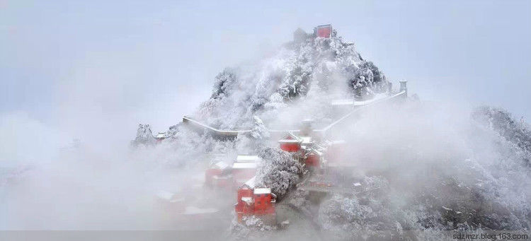 大雪封冻武当山美景摄影艺术