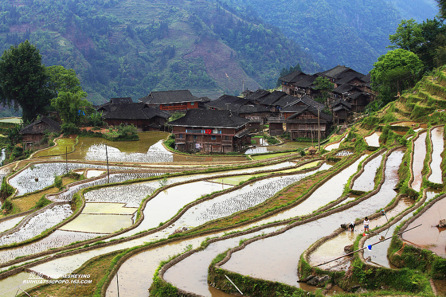 中国最美的山水画--苗寨梯田美景