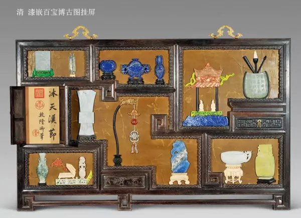 漆器的镶嵌工艺--百宝嵌工艺作品