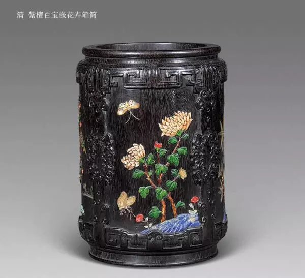 漆器的镶嵌工艺--百宝嵌工艺作品