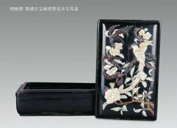 漆器的镶嵌工艺--百宝嵌工艺作品