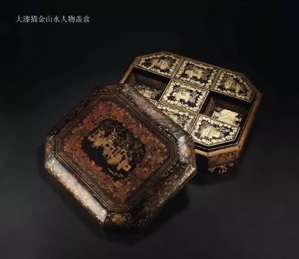 明清大漆描金器物精品