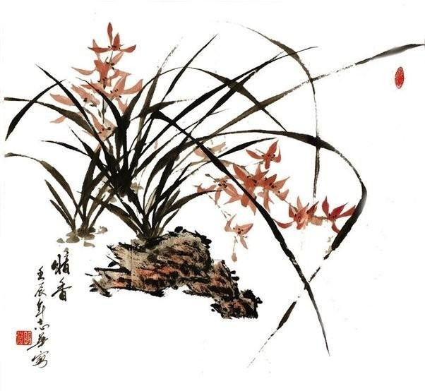 梅兰竹菊—兰视觉艺术作品