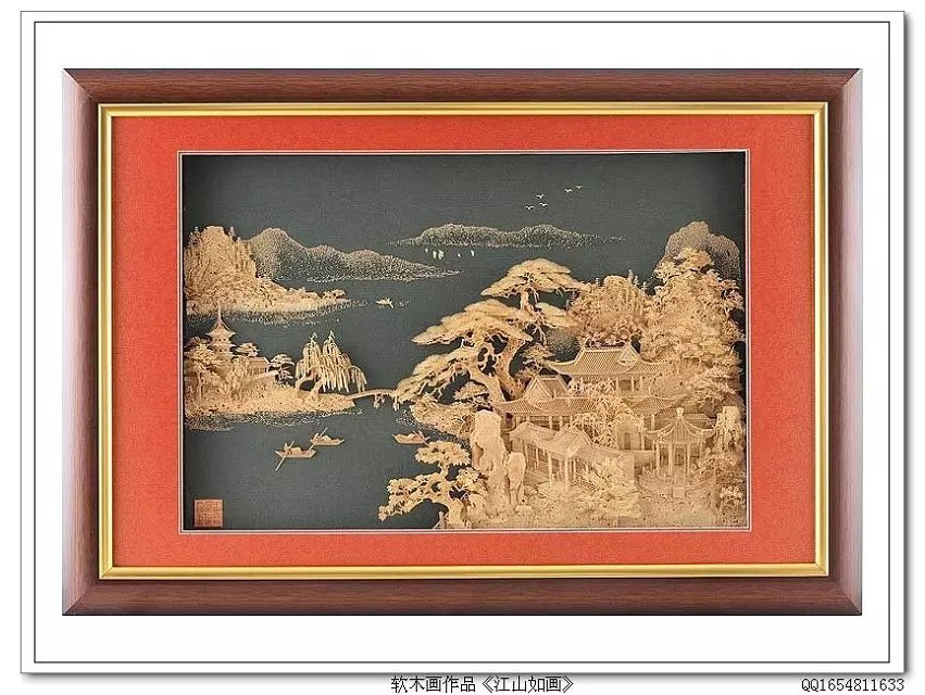 中国传统艺术精品软木画