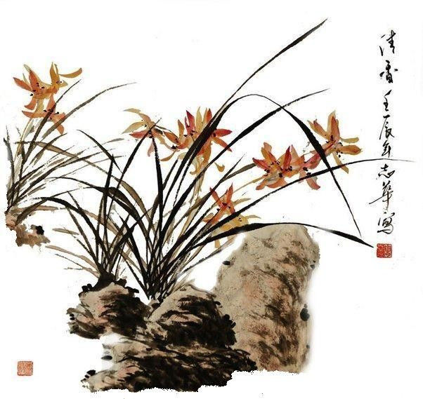 梅兰竹菊—兰视觉艺术作品