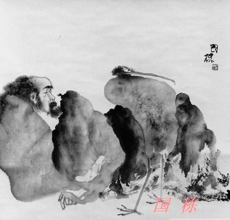 当代画家师国栋水墨达摩绘画艺术