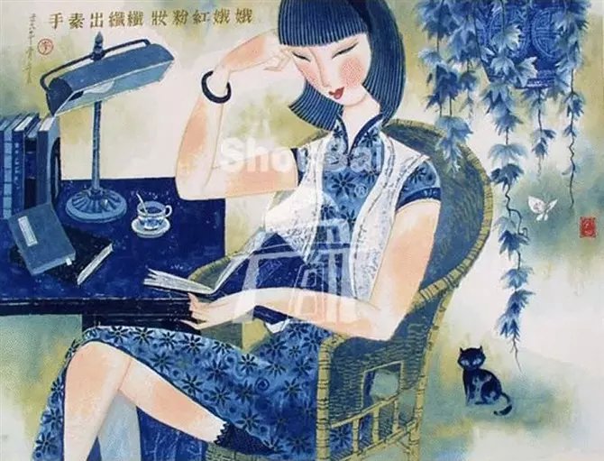 中国传统人物绘画艺术作品