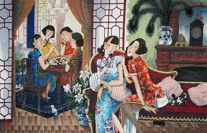 中国传统人物绘画艺术作品