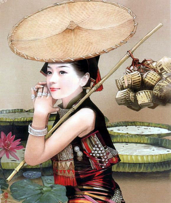 彩绘古典美女绘画艺术作品（二）