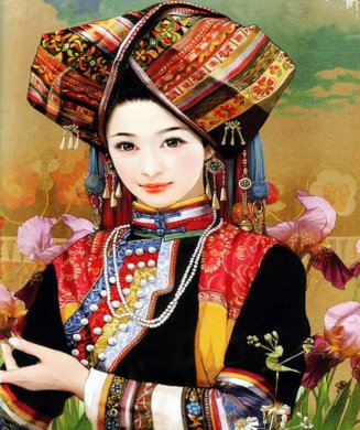 彩绘古典美女绘画艺术作品（一） 