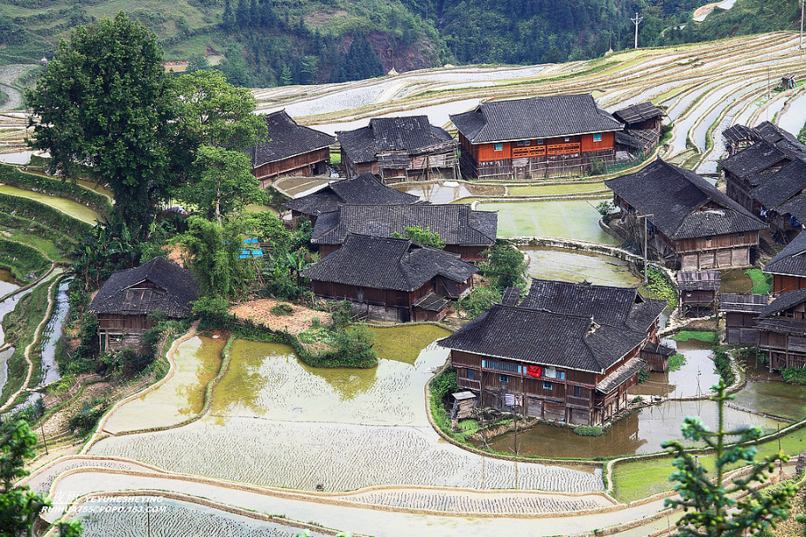 中国最美的山水画--苗寨梯田美景