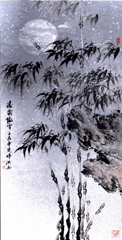 梅兰竹菊中国画作品