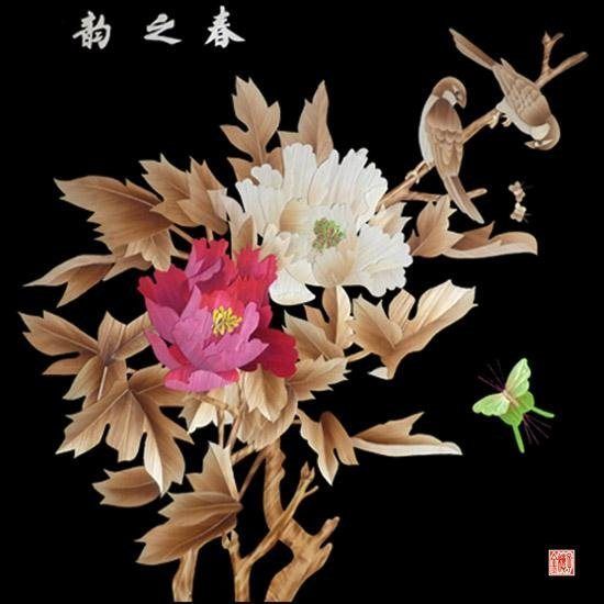 精美的芦苇画工艺品艺术（一）