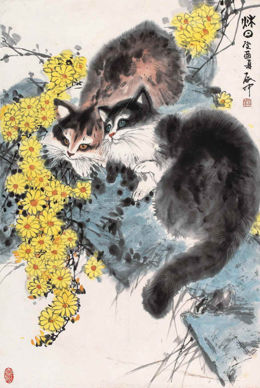 伍启中花鸟人物中国画艺术作品（二）