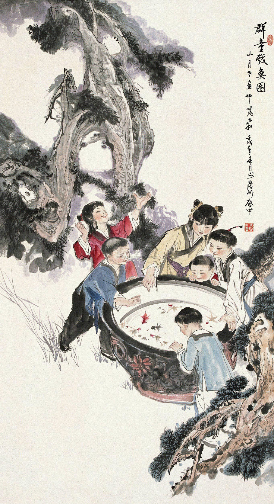 伍启中花鸟人物中国画艺术作品（二）