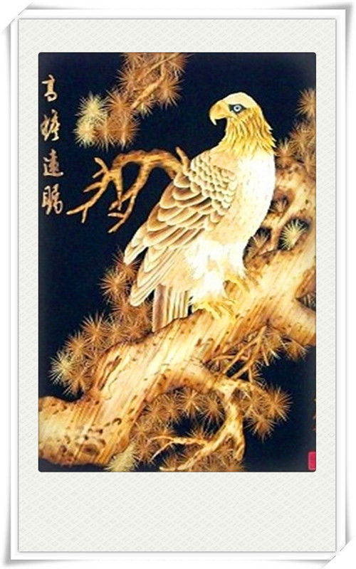 精品的花鸟主题麦秆画艺术（三）