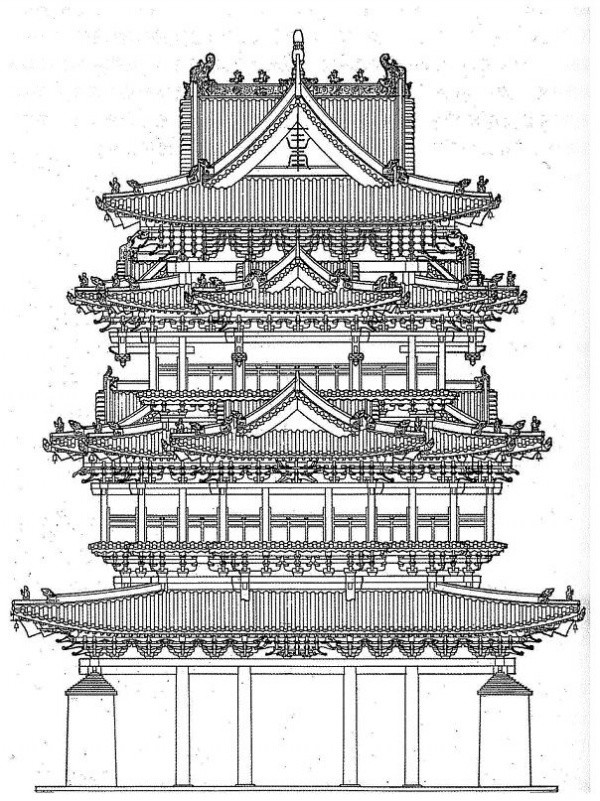 中国古典建筑线稿图（二）