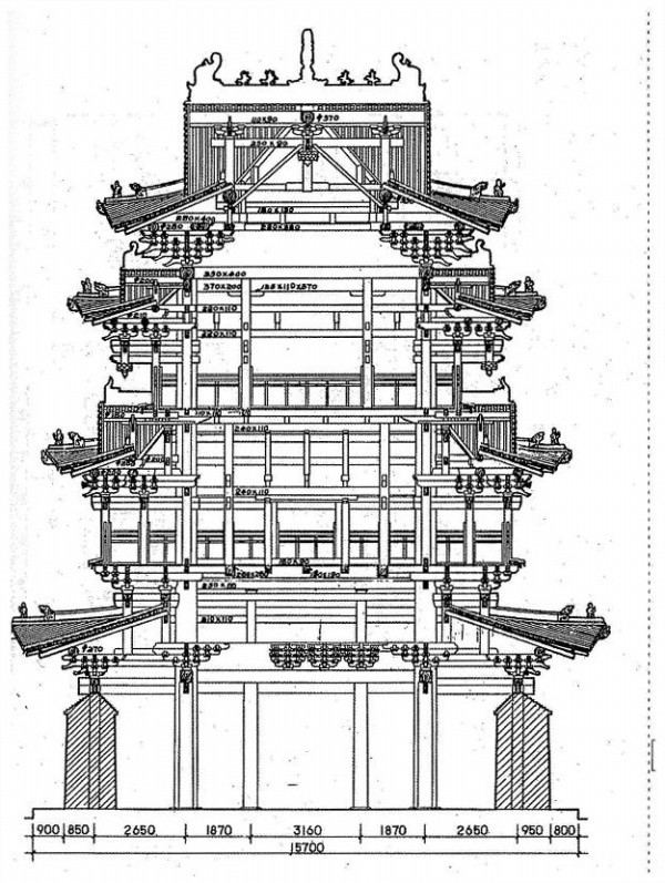 中国古典建筑线稿图（二）