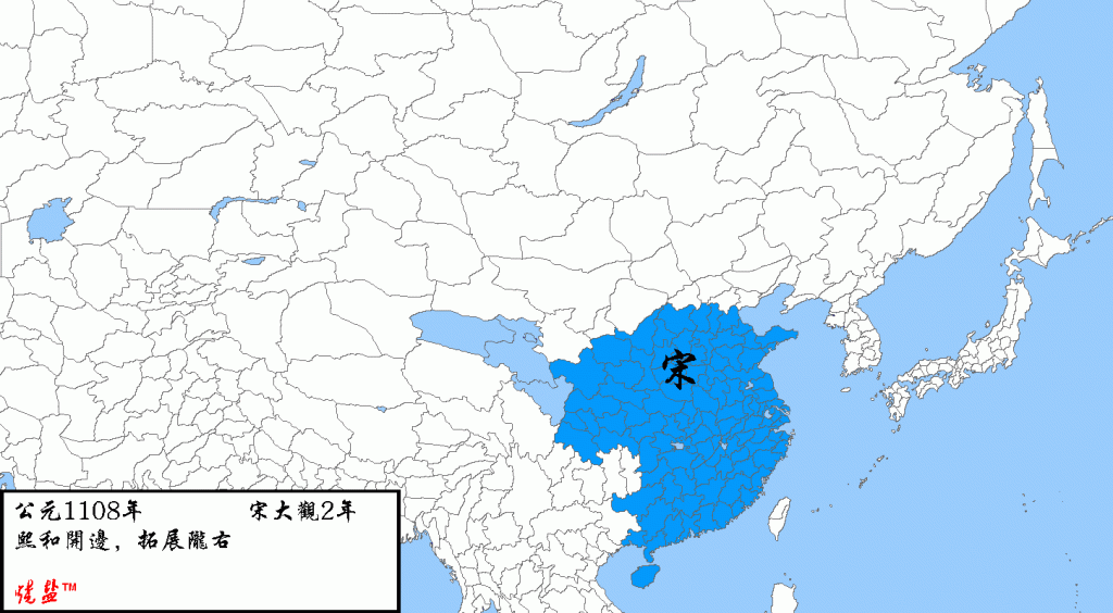 烧盐制作的中国历史主要年份疆域图（二）