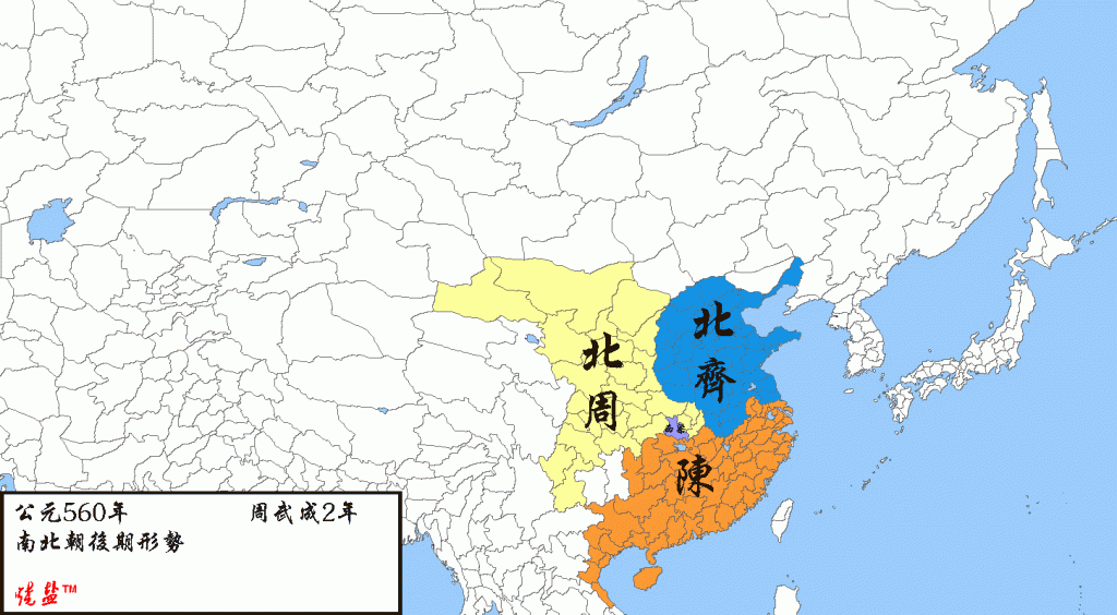 烧盐制作的中国历史主要年份疆域图（一）