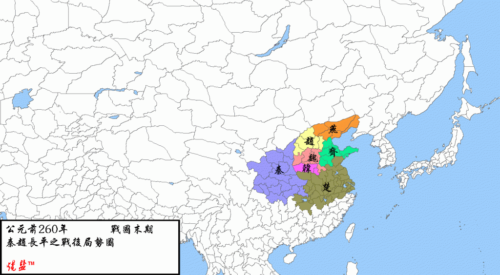 烧盐制作的中国历史主要年份疆域图（一）