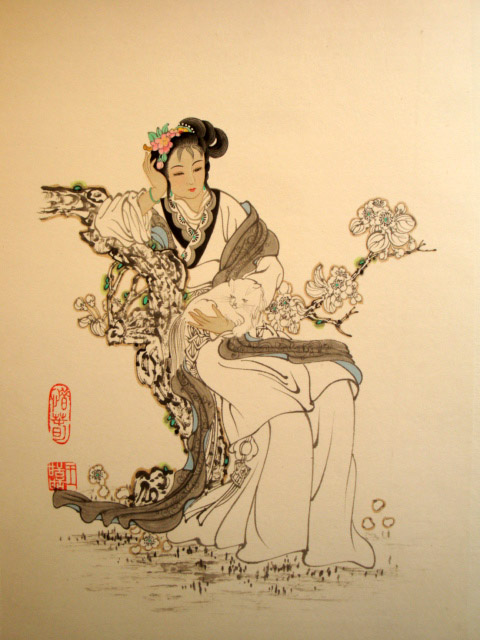 红楼群芳谱国画艺术作品