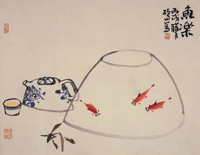 水墨青花–马硕山水墨画作品（二）